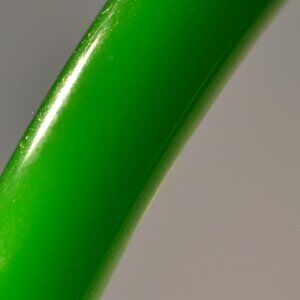 Large Green Jade-like Bangle. 69mm Dia 7mm thick